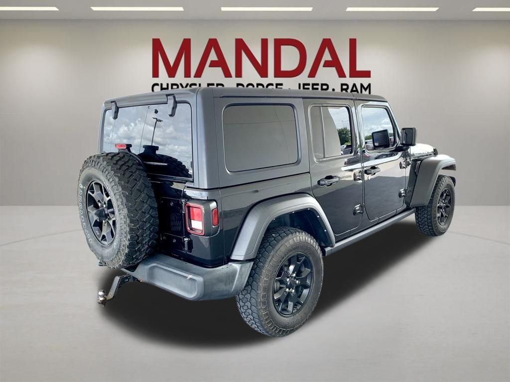 Used 2022 Black Jeep Unlimited Willys image 5