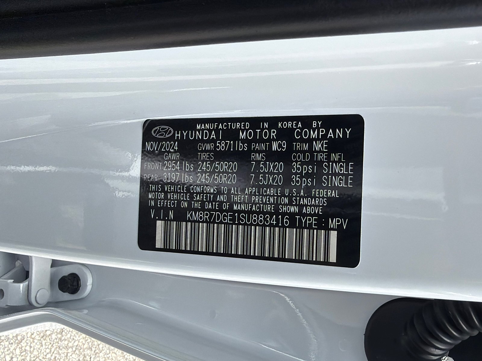 Certified Used 2025 Hyper White Hyundai Calligraphy Night Edition image 36