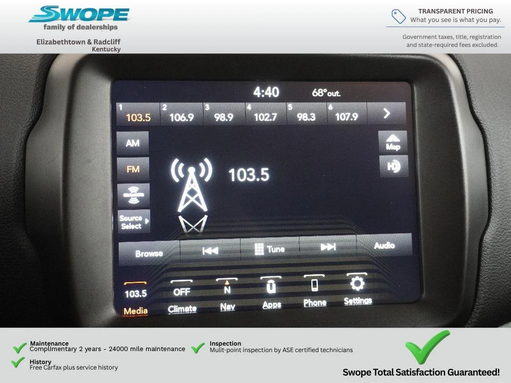 Used 2022 Colorado Red Clearcoat Jeep Sport image 23