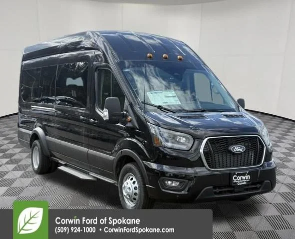New 2026 Agate Black Metallic Ford Passenger Van XLT image 1
