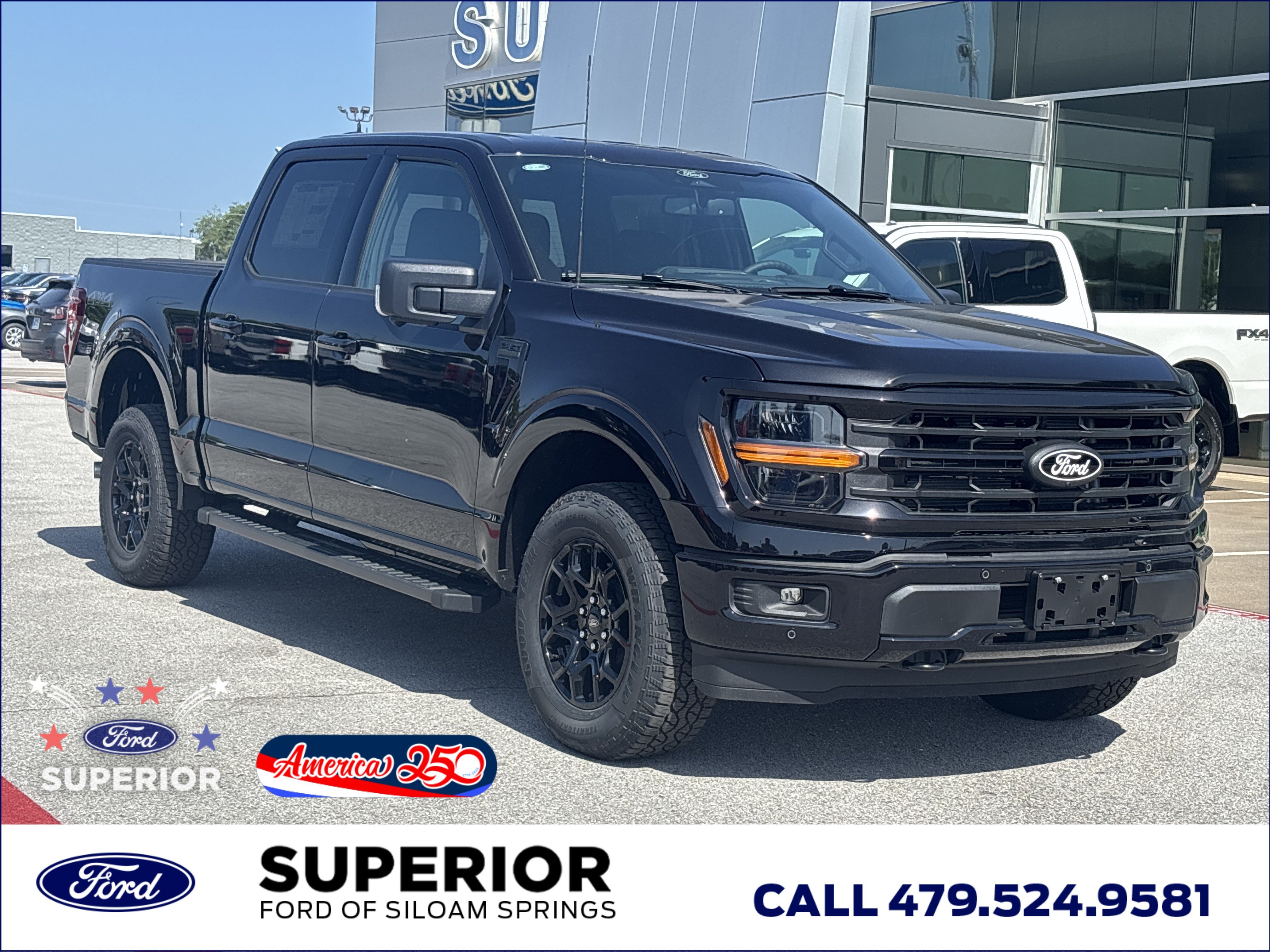 New 2026 Agate Black Metallic Ford XLT 4WD image 1