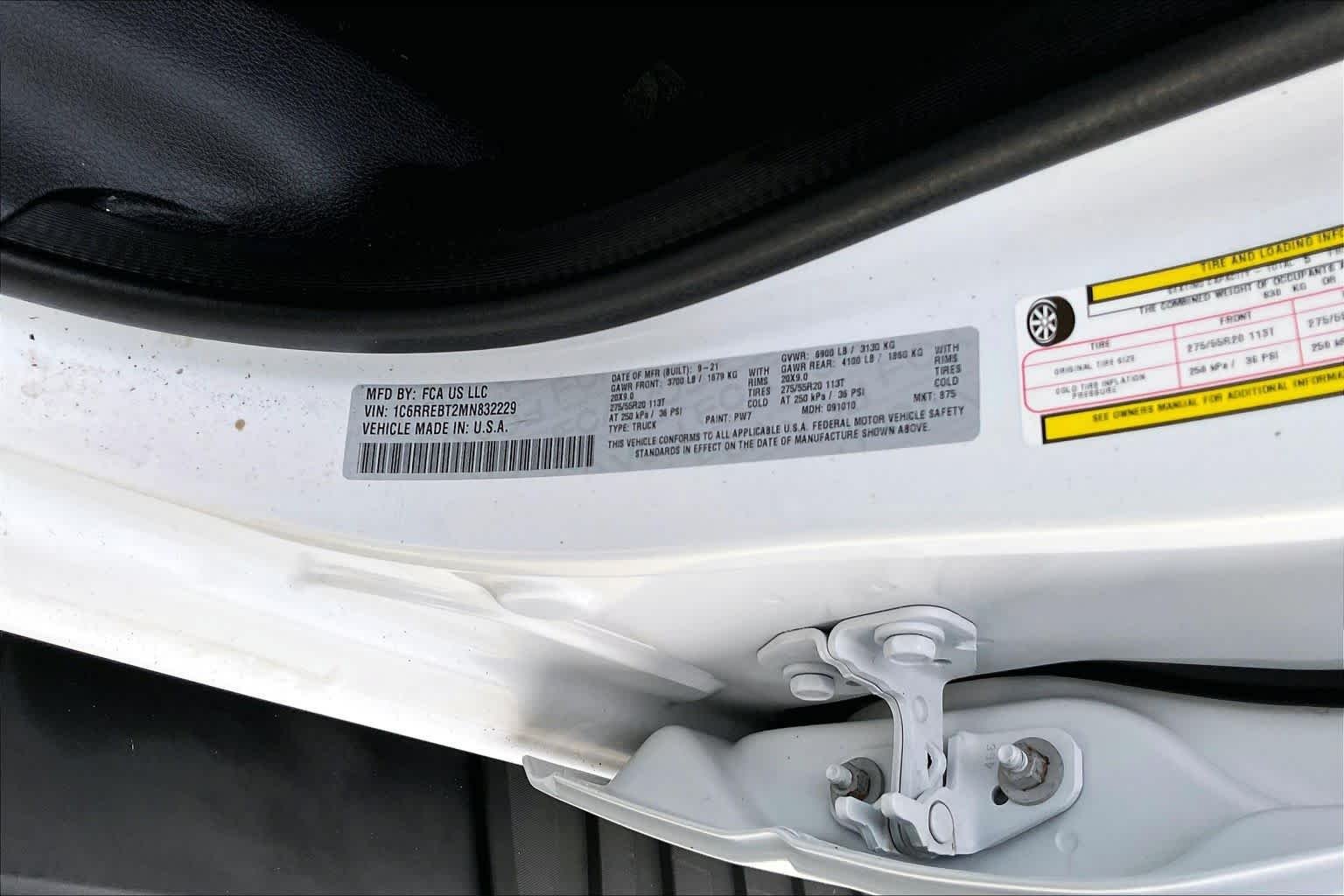 Used 2021 Bright White Clearcoat Ram Lone Star image 36