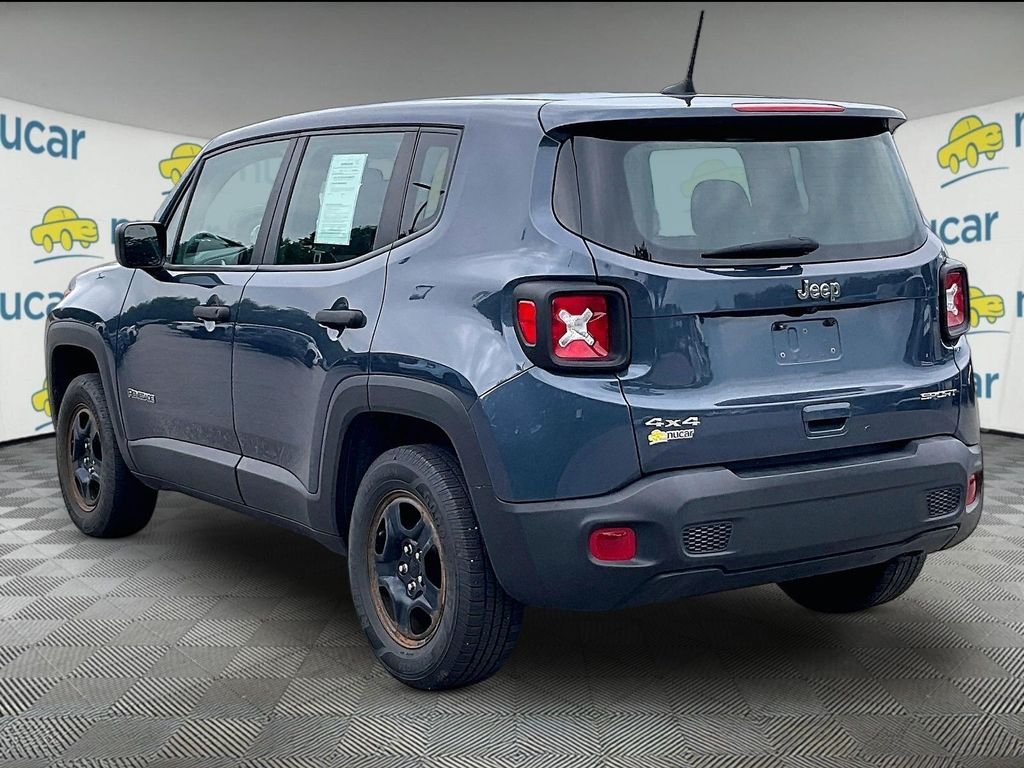 Used 2021 Slate Blue Pearlcoat Jeep Sport image 4
