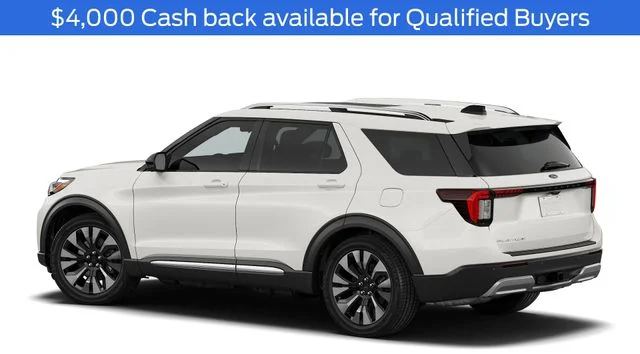 New 2026 Star White Metallic Tri-Coat Ford Platinum image 2
