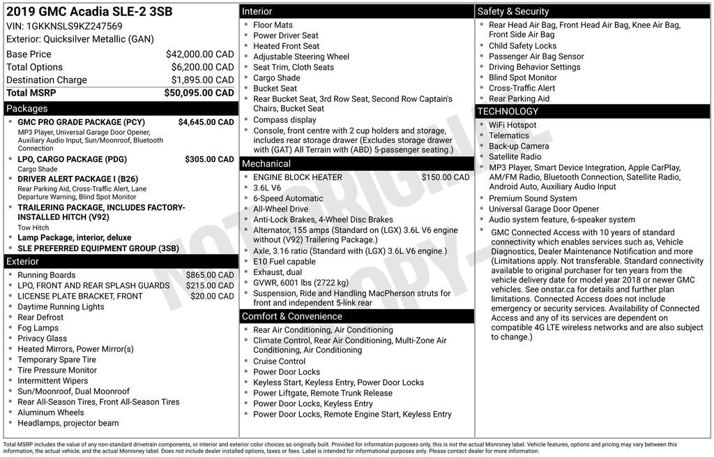 Used 2019 Silver GMC SLE-2 image 2