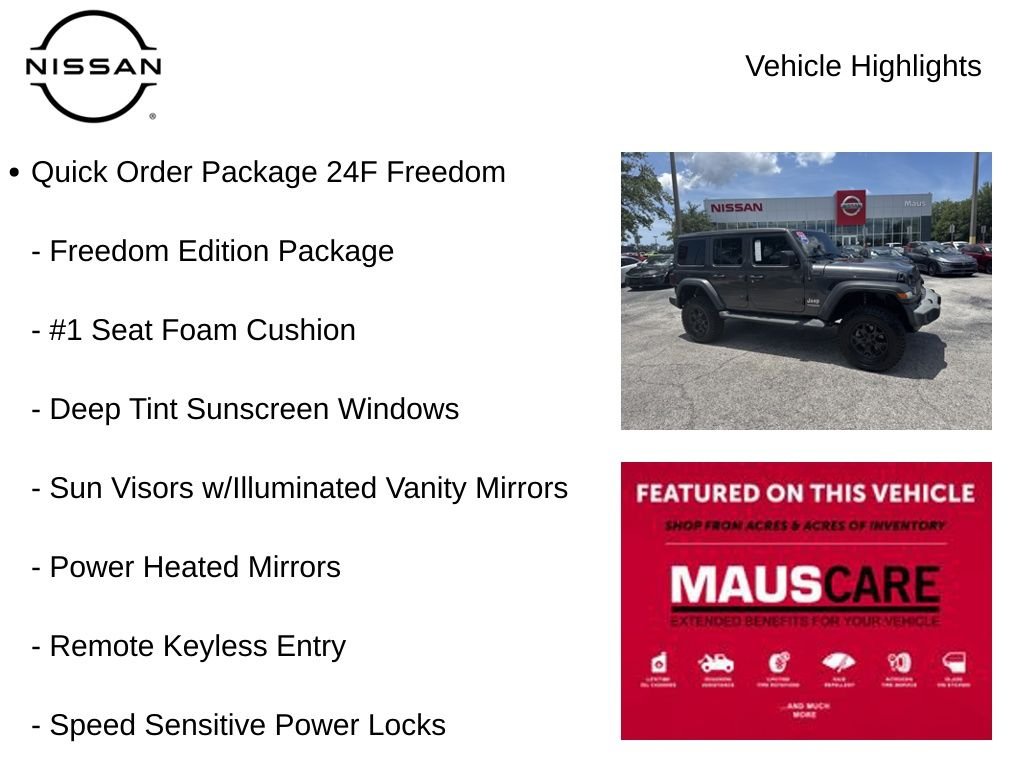 Used 2020 Gray Jeep Unlimited Sport image 8