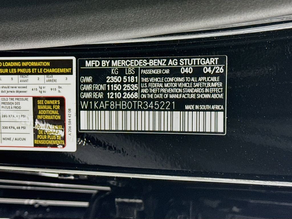 New 2026 Black Mercedes-Benz AMG® C 43 4MATIC® Sedan image 25