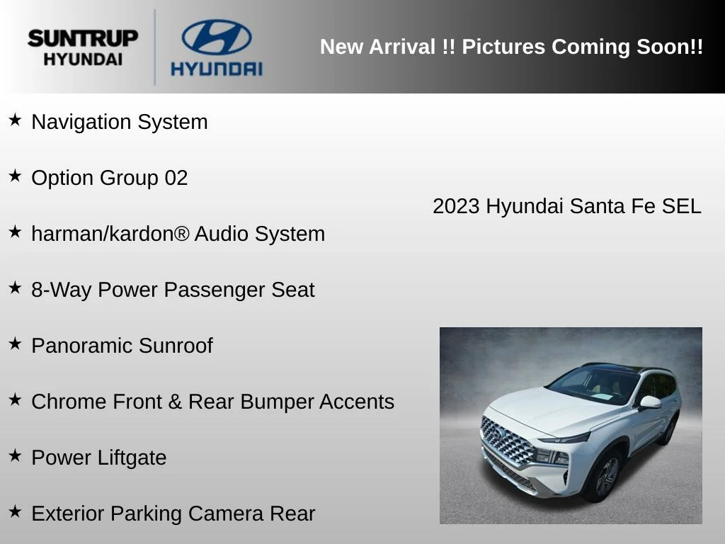 Used 2023 Serenity White Pearl Hyundai SEL image 6