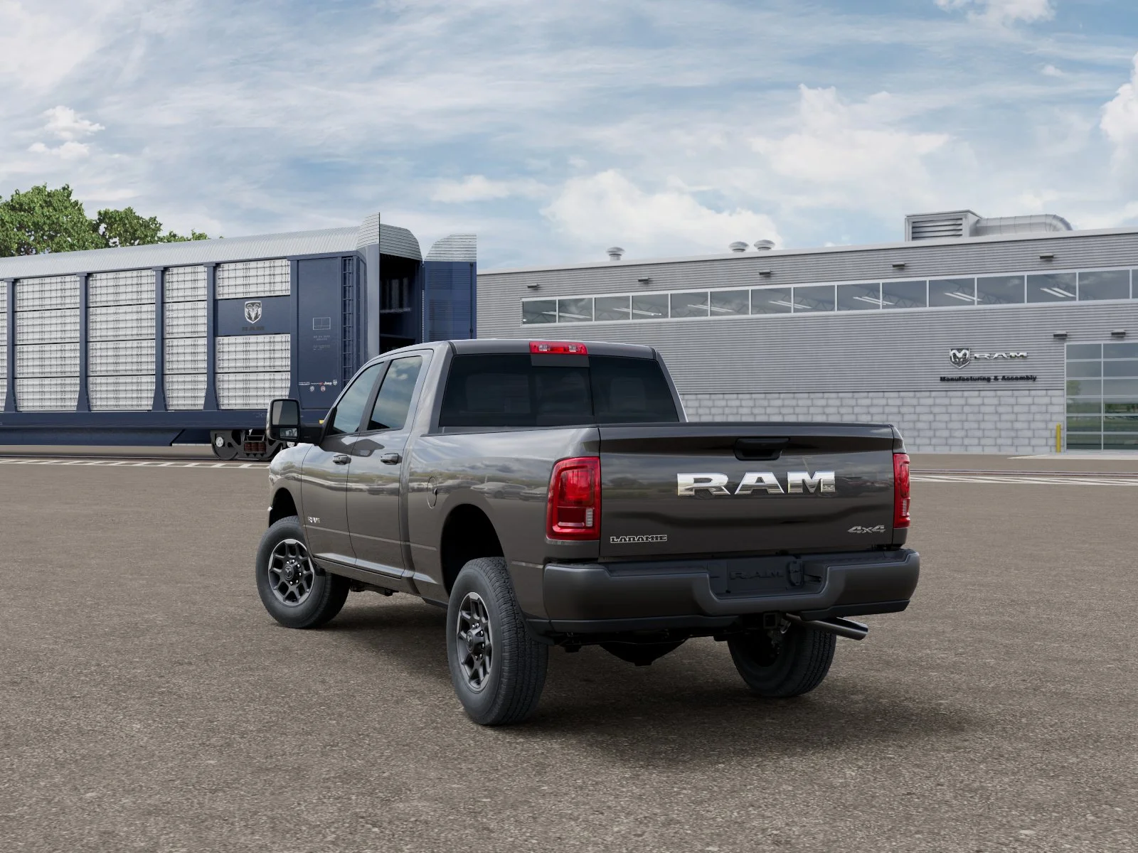 New 2026 Granite Crystal Metallic Clear-Coat Exterior Paint RAM LARAMIE image 3