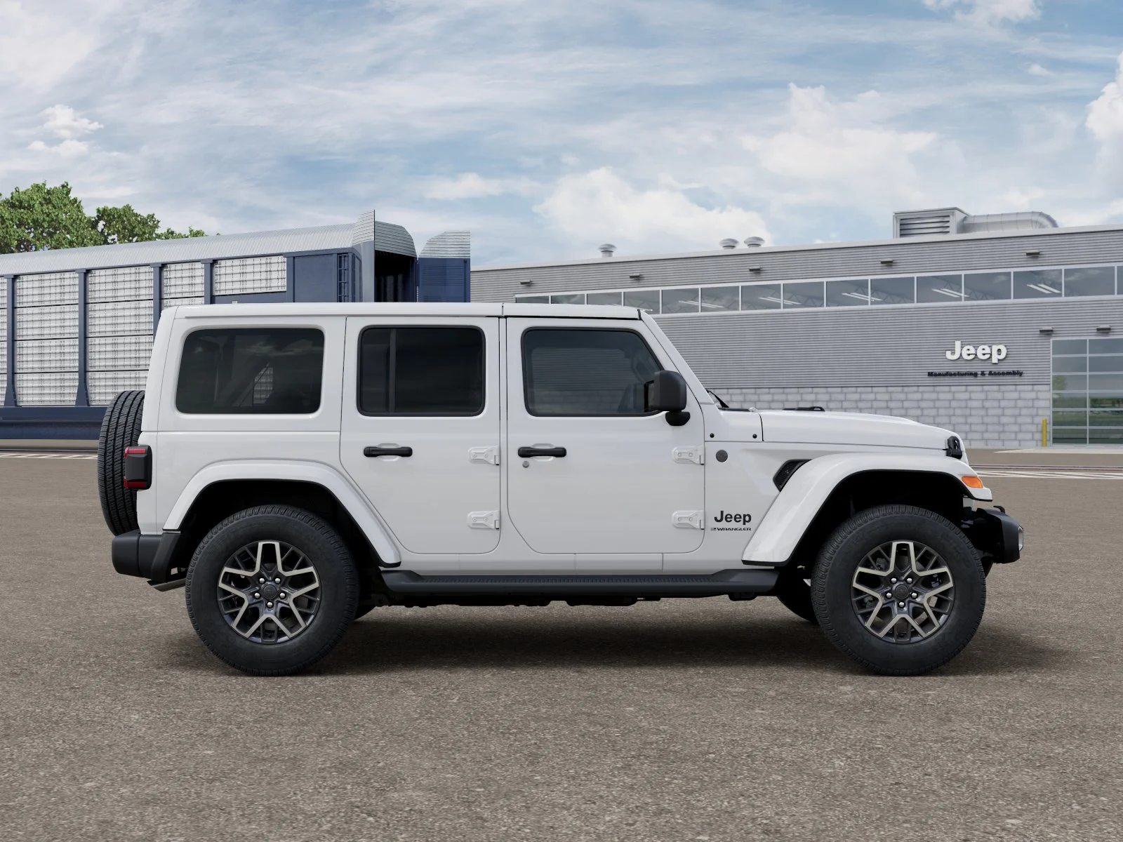 New 2026 Bright White Clear-Coat Exterior Paint Jeep Sahara image 12