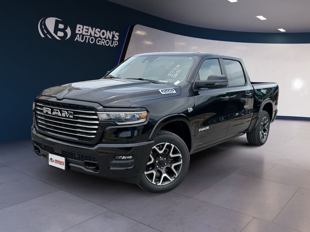New 2026 Diamond Black Crystal Pearl-Coat Exterior Paint RAM Laramie image 1