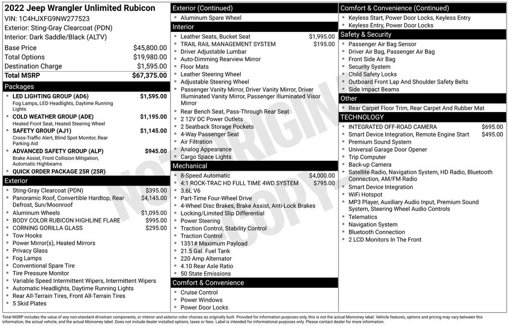 Used 2022 Gray Jeep Unlimited Rubicon image 6
