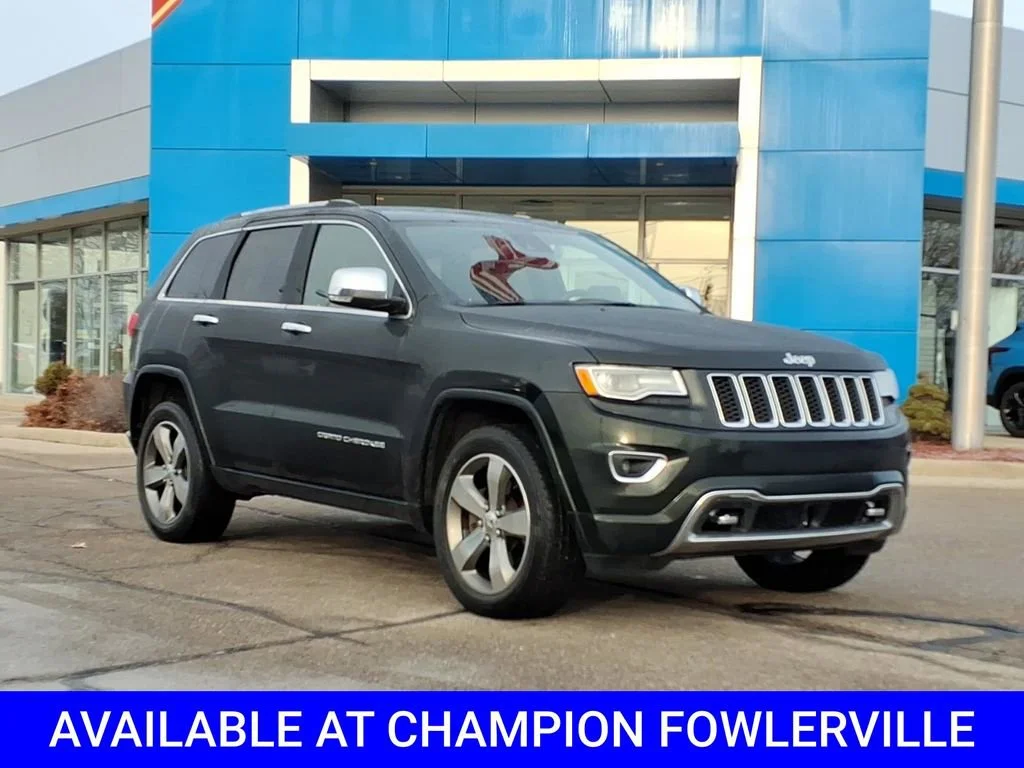 Used 2015 Jeep Grand Cherokee Overland with VIN 1C4RJFCM2FC916479 for sale in Fowlerville, MI