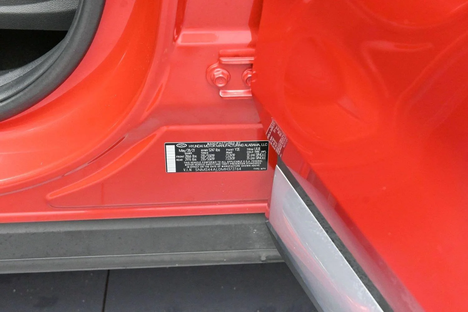 Used 2021 Calypso Red Hyundai Limited image 42