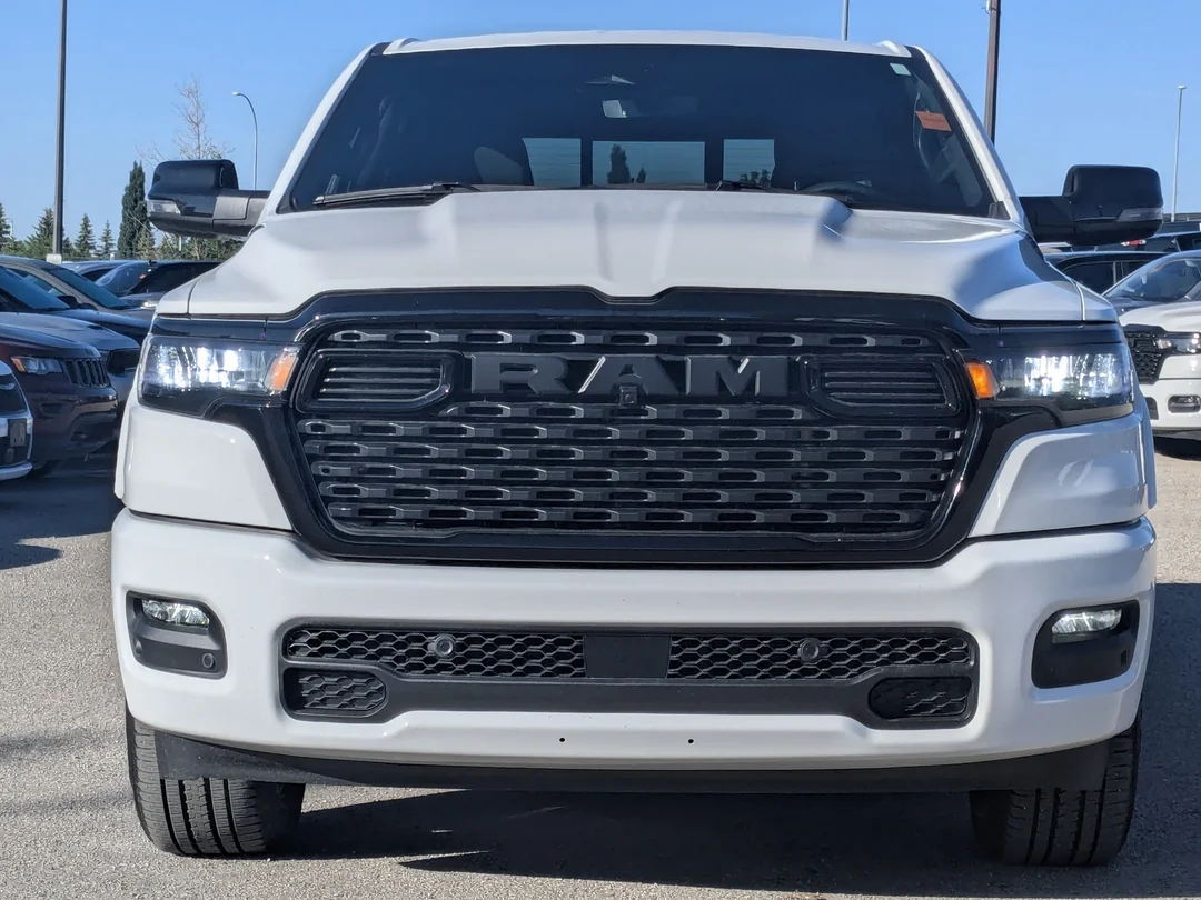 Used 2025 White RAM Big Horn Night Crew - - 4x4 - Night Edition - Big Horn Level II - Tonneau Cover & More! image 3