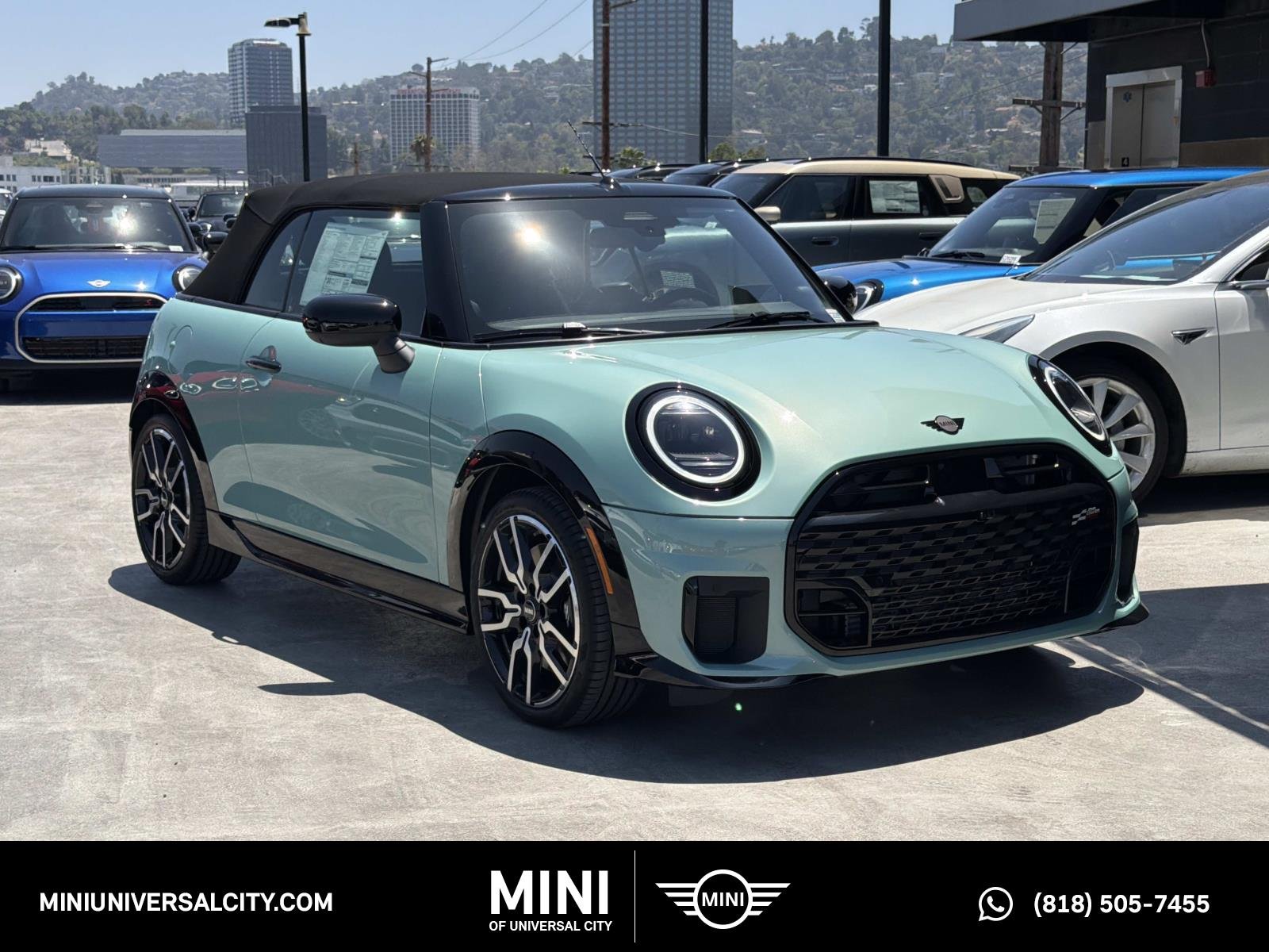 New 2026 0C6M Ocean Wave Green Metallic MINI Iconic image 1
