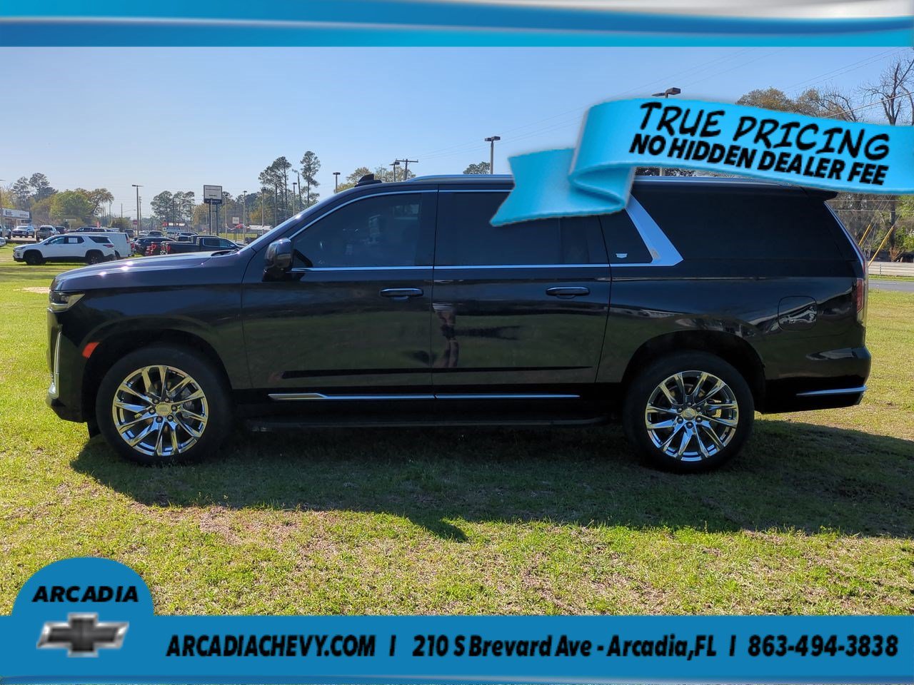 Used 2023 Dark Moon Blue Metallic Cadillac 4WD Premium Luxury image 7