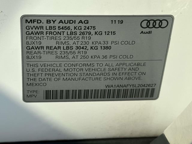 Used 2020 White Audi 45 Premium image 30