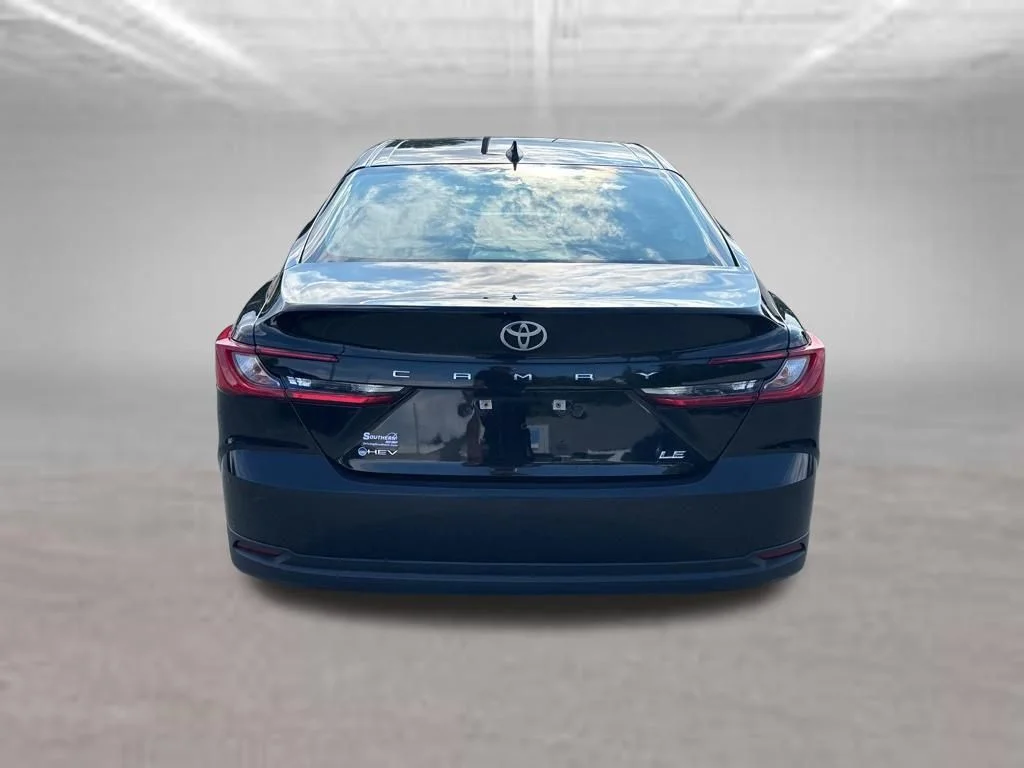 Used 2025 Midnight Black Metallic Toyota LE image 4