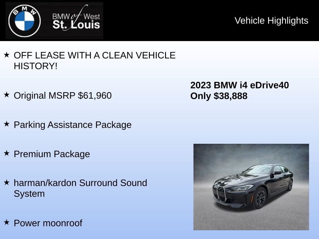 Used 2023 Black BMW eDrive40 image 8