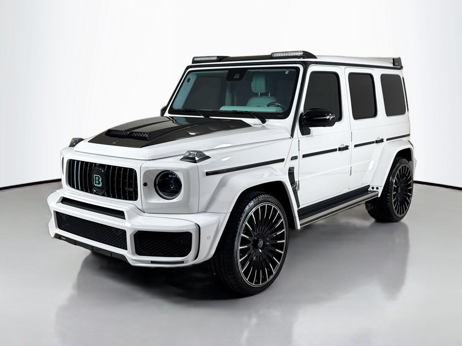 Used 2024 Polar White Mercedes-Benz AMG® G 63  Brabus Custom Widebody / Custom Tiffany Interior image 10