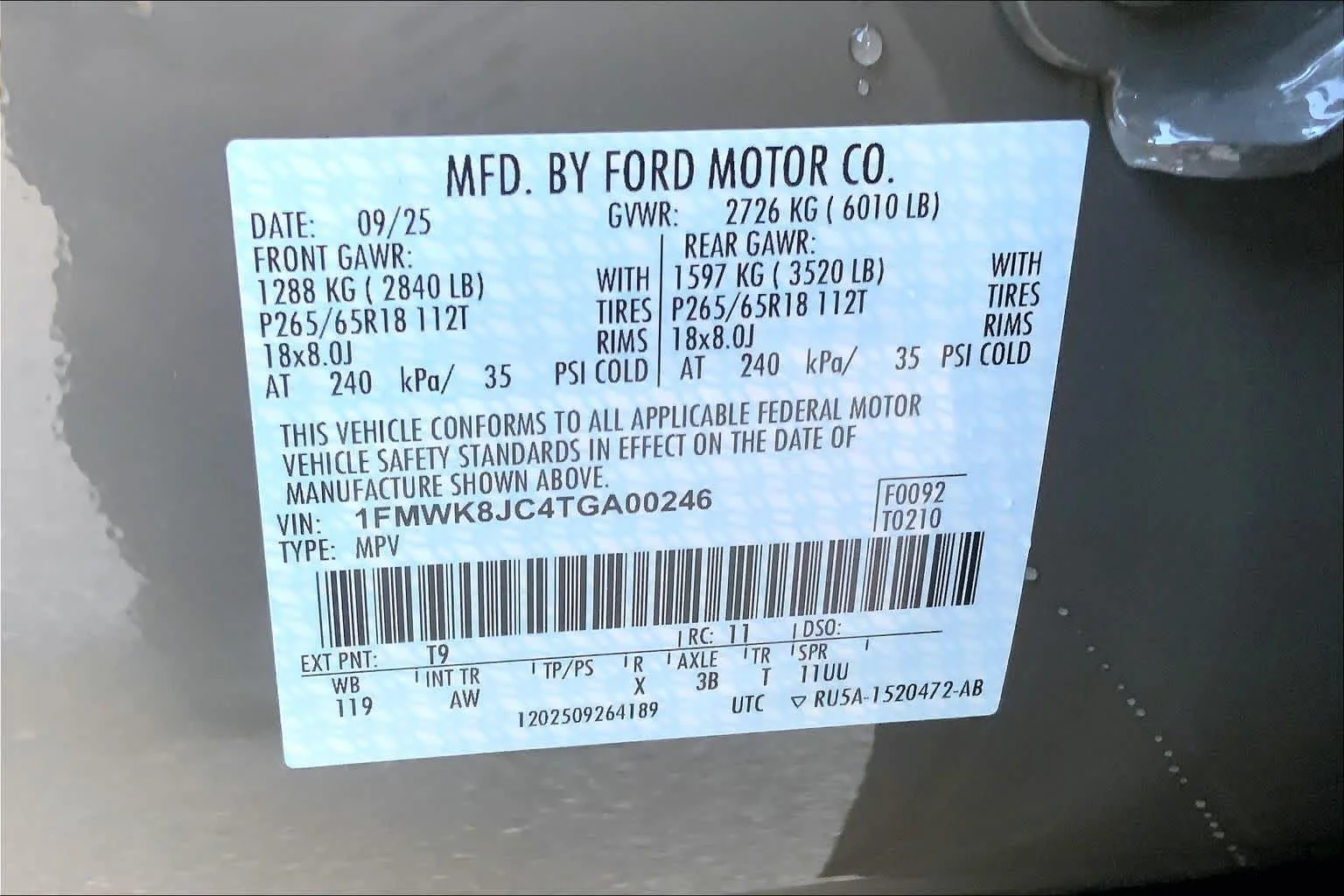 Used 2026 Gray Ford Tremor image 12