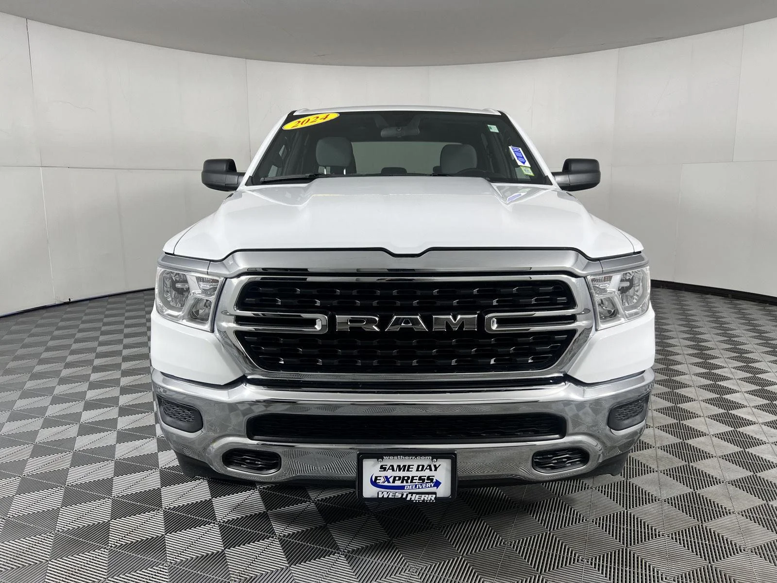 Used 2024 Bright White Clearcoat Ram Big Horn image 3