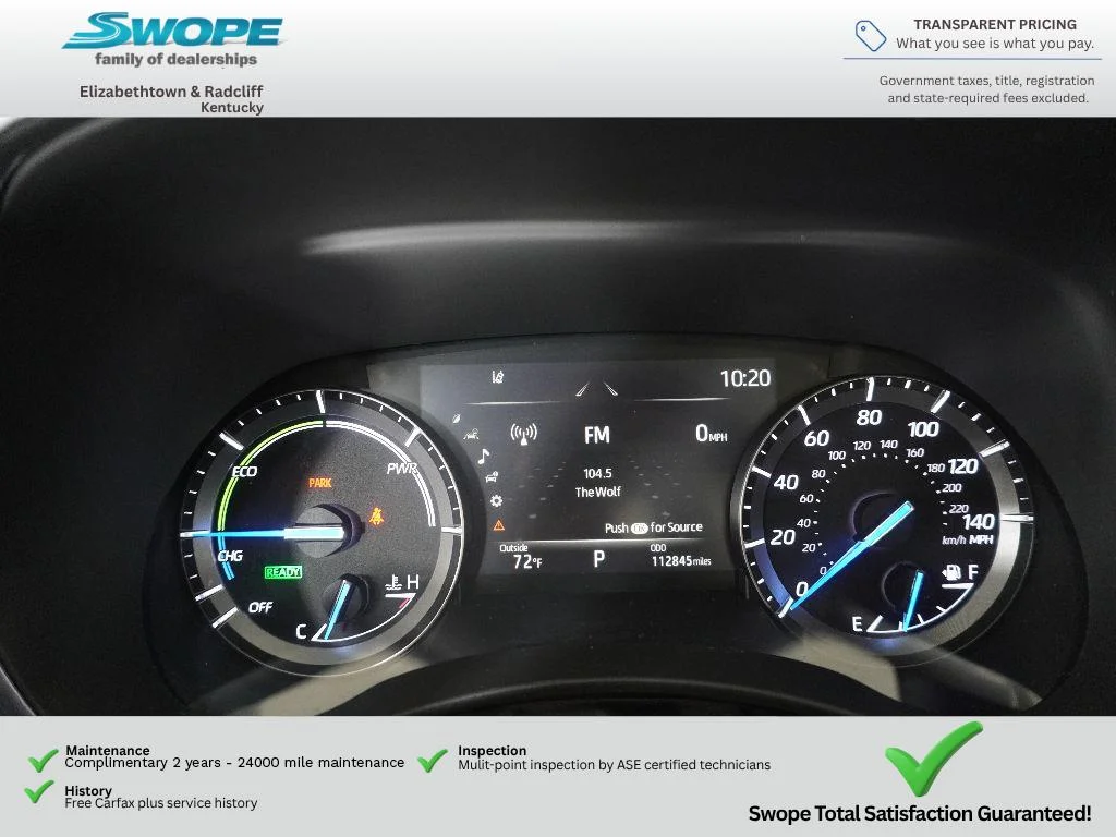 Used 2021 Blizzard Pearl Toyota Hybrid Platinum image 17
