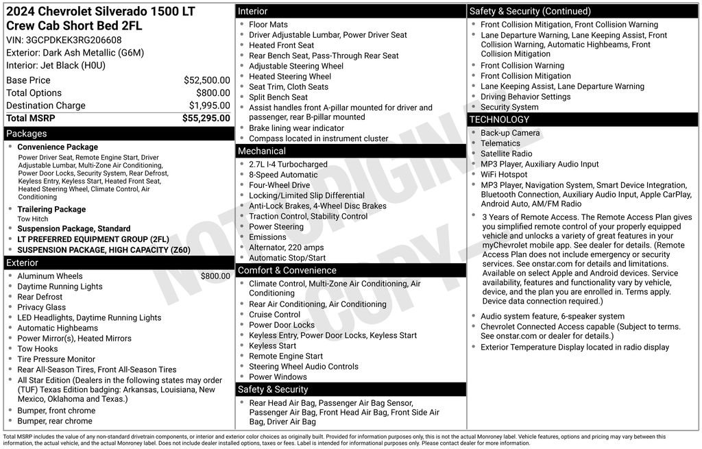 Used 2024 Gray Chevrolet LT image 2
