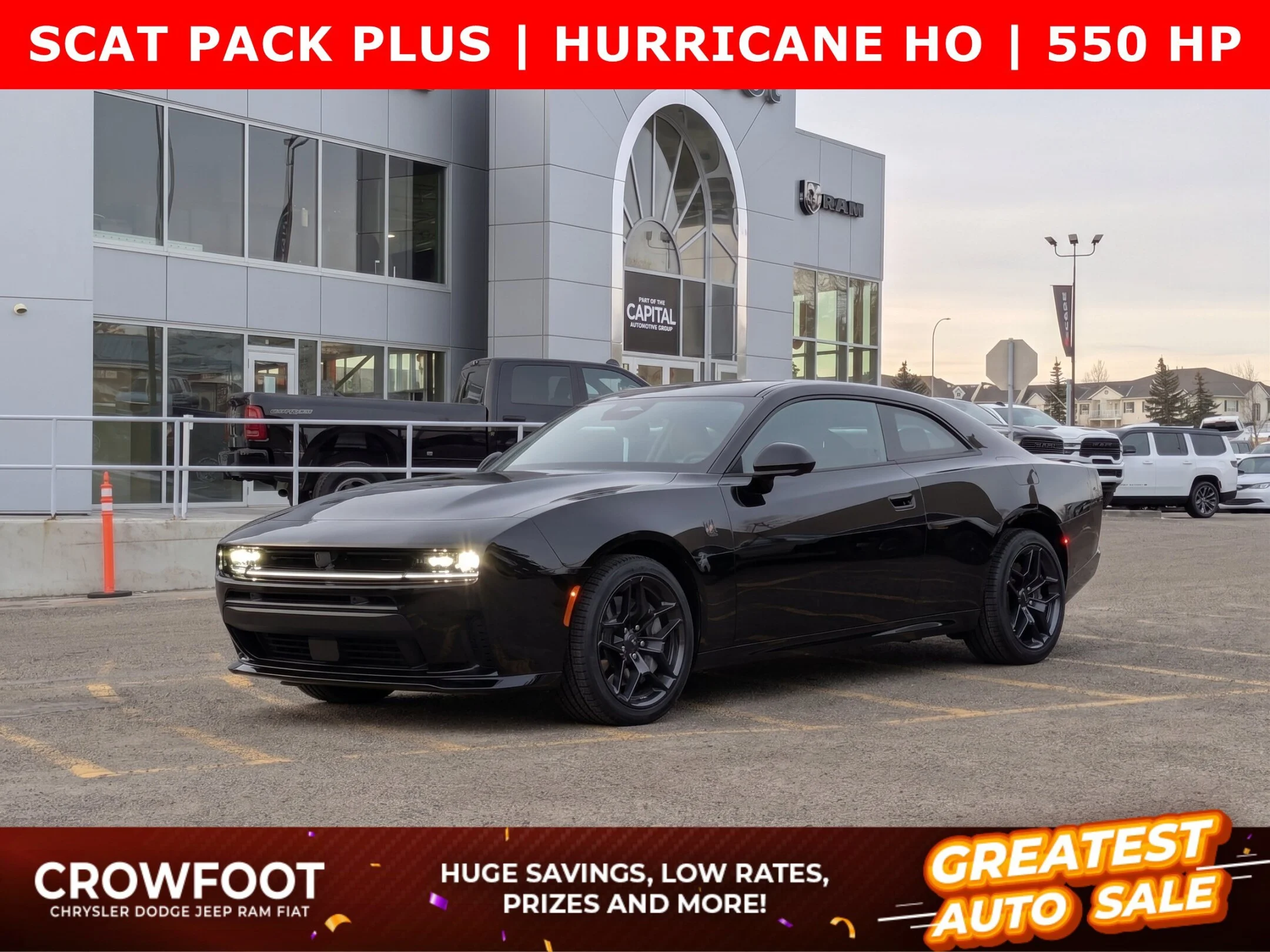 New 2026 Black Dodge Scat Pack Plus - - Blacktop Pkg - Full Glass Roof - Alpine Premium Audio - Head-Up Display & More! image 1