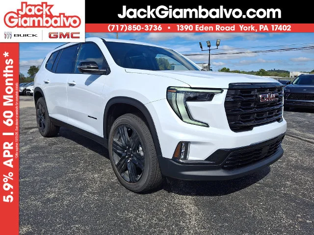 New 2027 Glacier White Tricoat GMC Elevation image 1