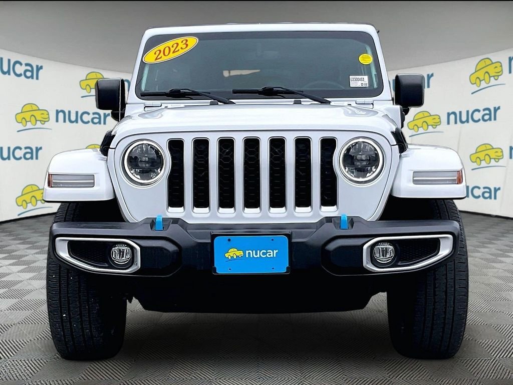 Used 2023 White Jeep Sahara 4xe image 2