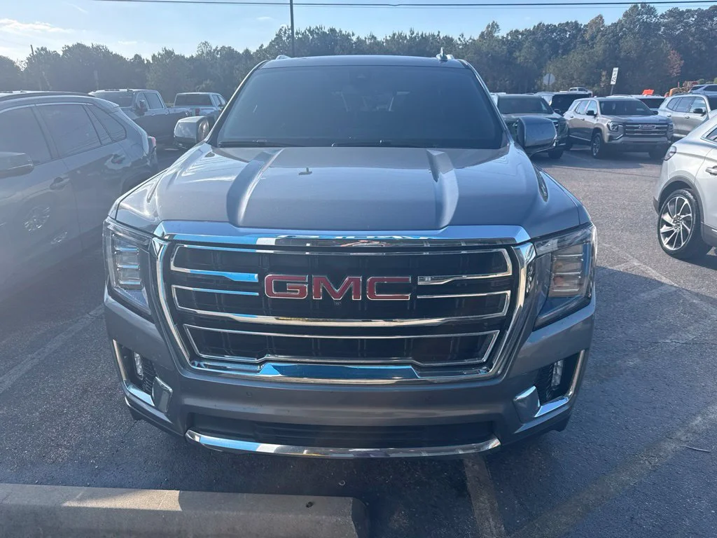 Used 2021 SATIN STEEL METALLIC GMC SLT image 4