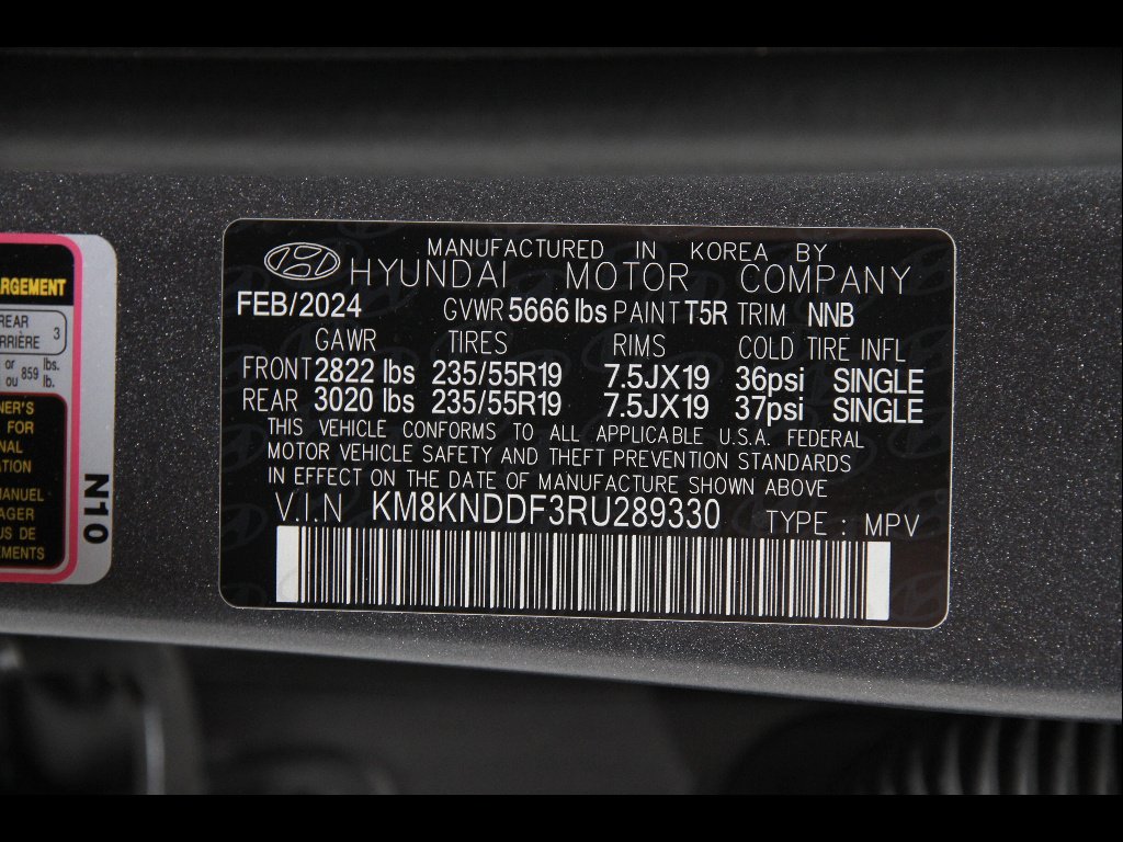 Used 2024 Shooting Star Gray Matte Hyundai SEL image 23