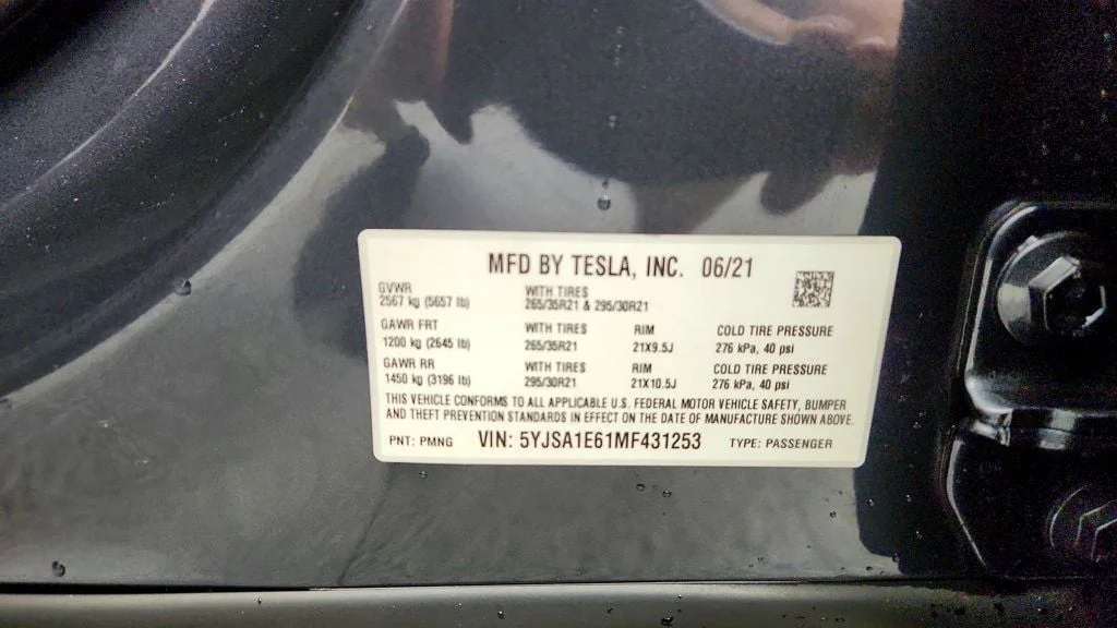 Used 2021 Midnight Silver Metallic Tesla Plaid AWD w/ 21