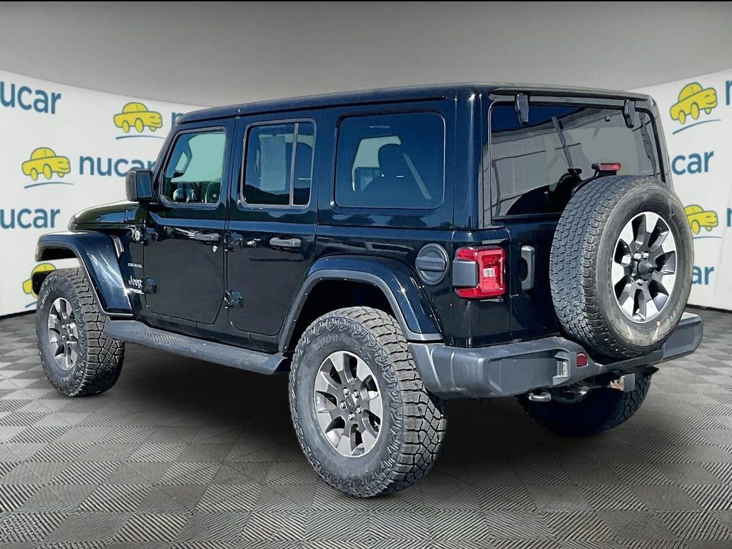 Used 2020 Black Clearcoat Jeep Unlimited Sahara image 4