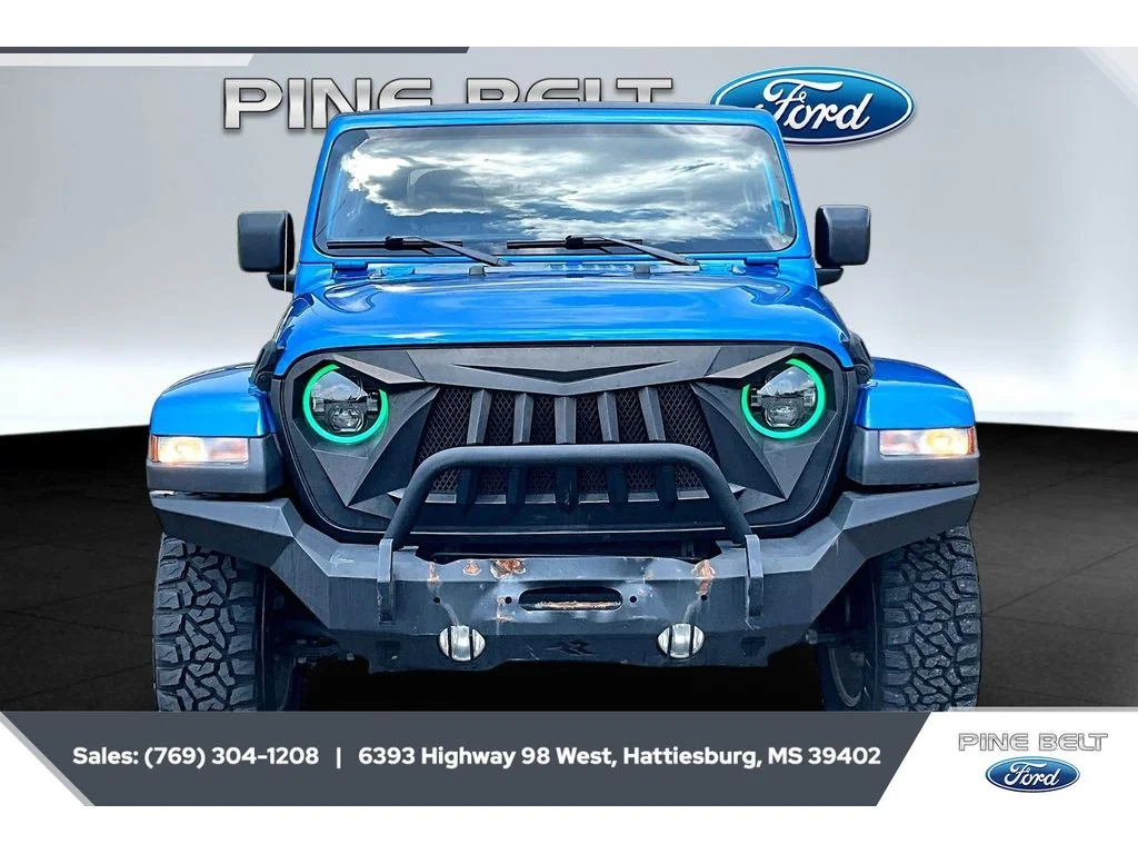 Used 2021 Hydro Blue Pearlcoat Jeep 80th Anniversary image 3