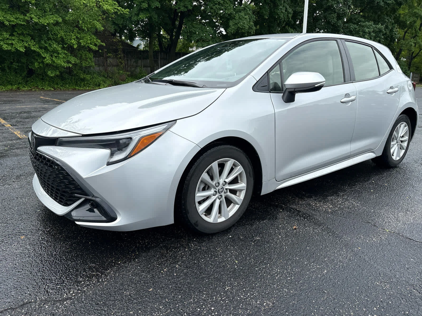 Used 2023 Classic Silver Metallic Toyota SE image 2