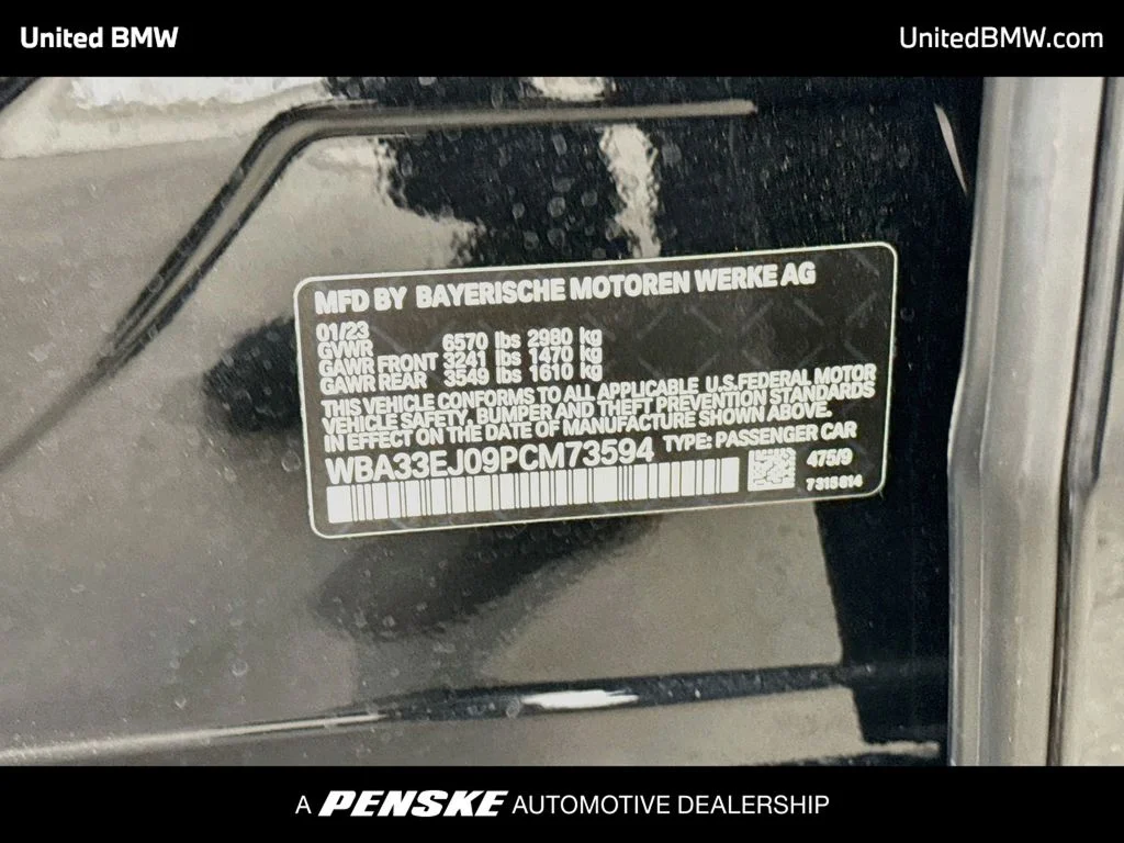 Certified Used 2023 Black Sapphire Metallic BMW 760i xDrive image 15
