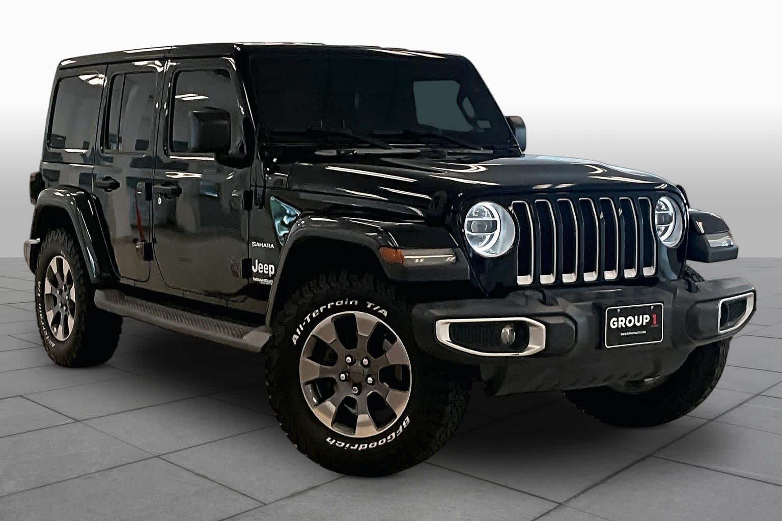 Used 2018 Black Clear Coat Jeep Sahara image 2