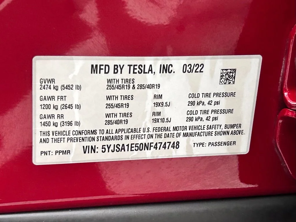 Used 2022 Red Tesla Base image 22