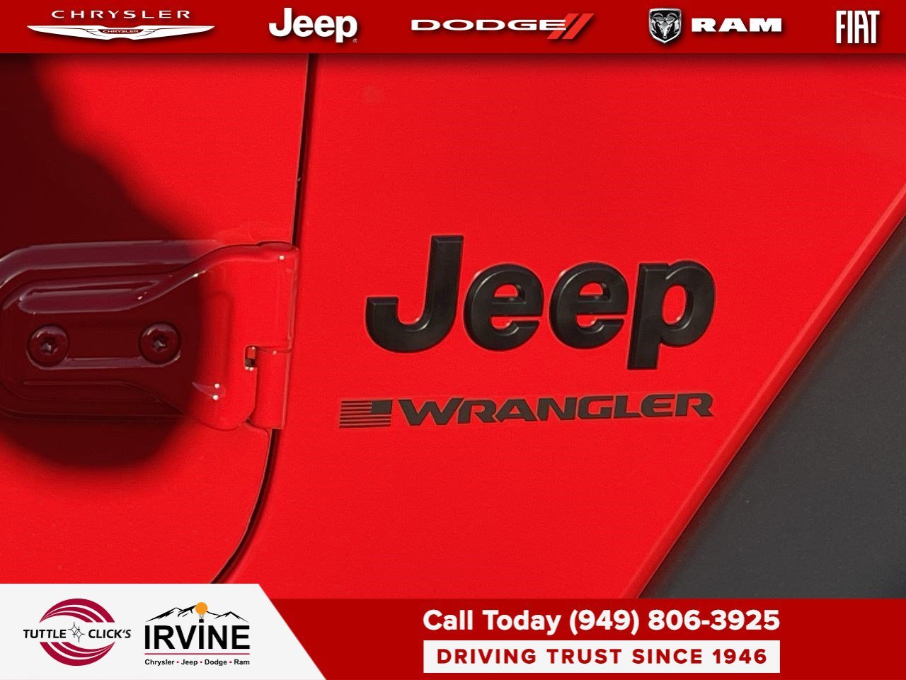 New 2026 Firecracker Red Clear-Coat Exterior Paint Jeep Willys image 8