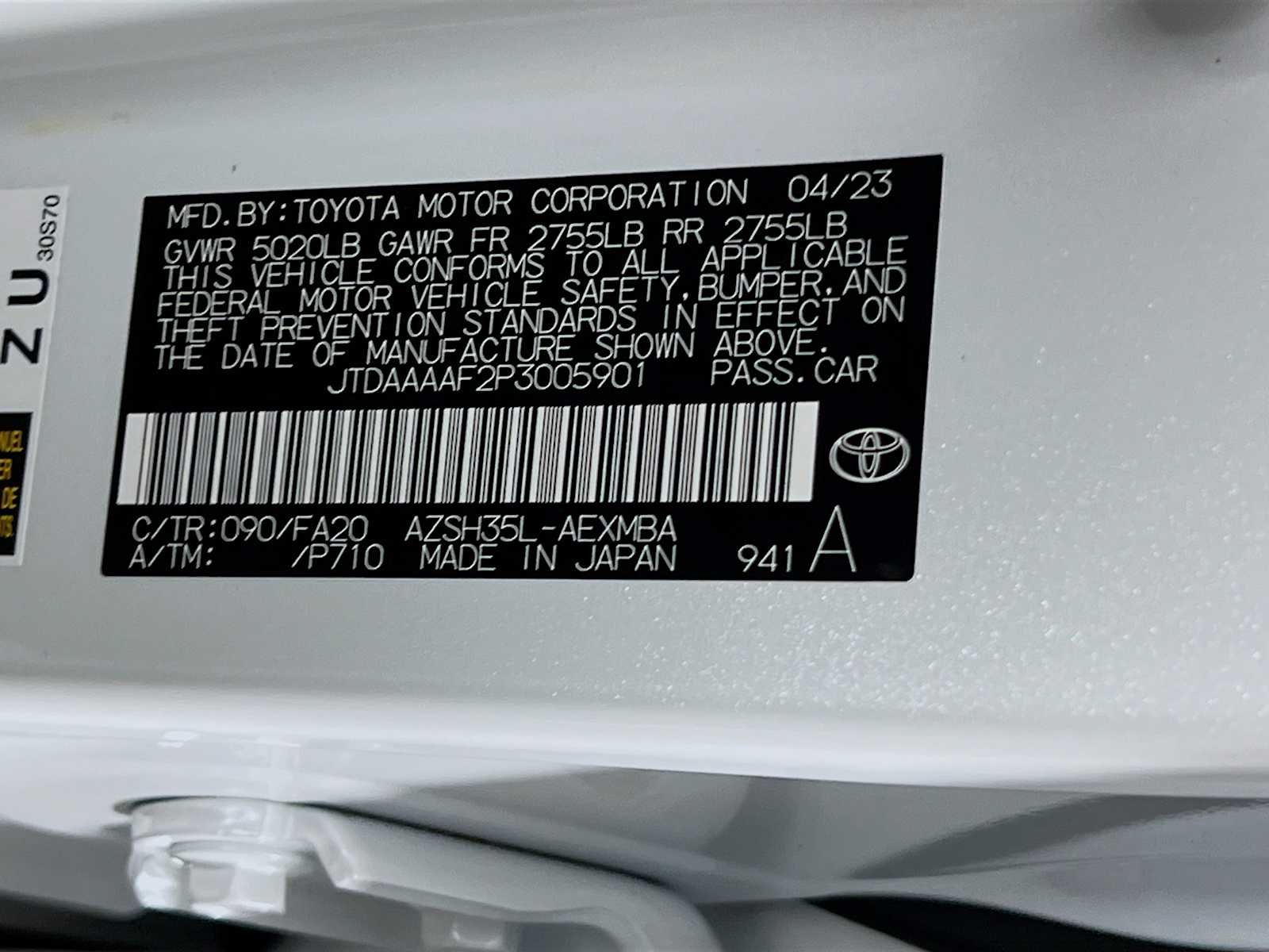 Used 2023 Oxygen White Toyota XLE image 32