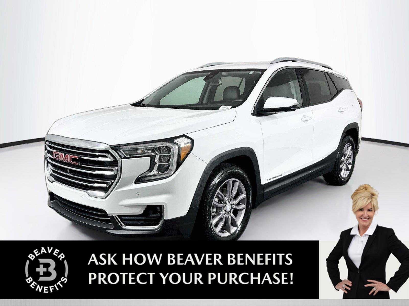 Used 2023 Summit White GMC SLT image 1