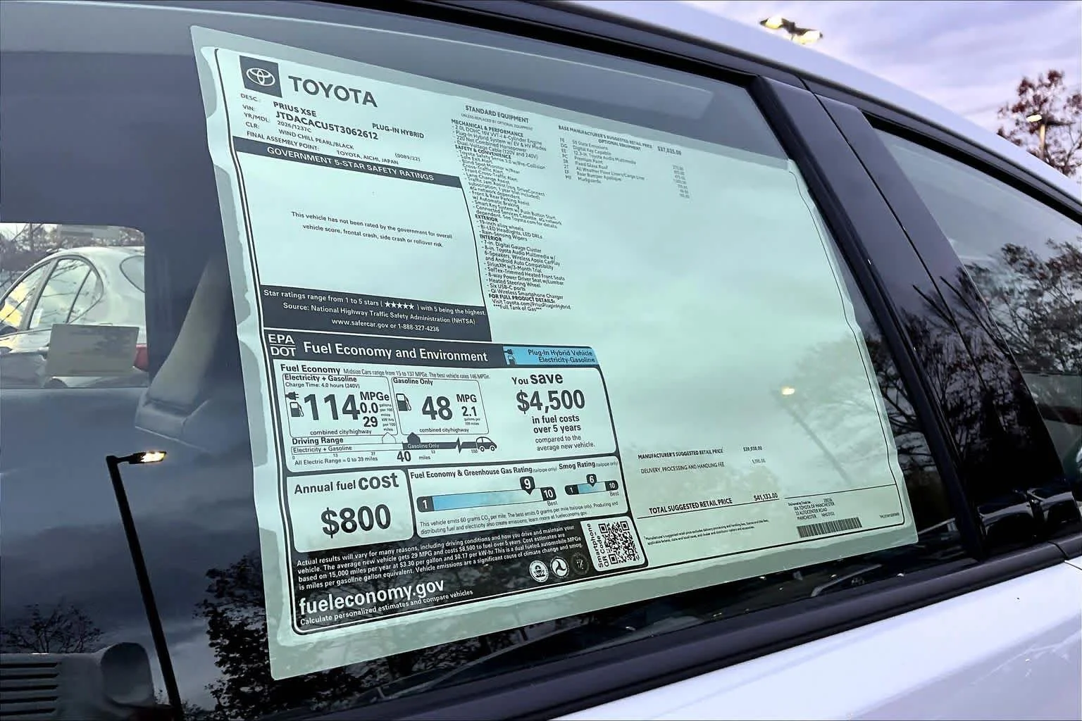 2026 Toyota Prius Plug-in Hybrid XSE - Photo 19