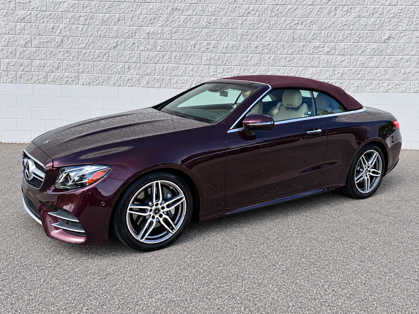 Used 2019 Rubellite Red Metallic Mercedes-Benz E 450 image 1
