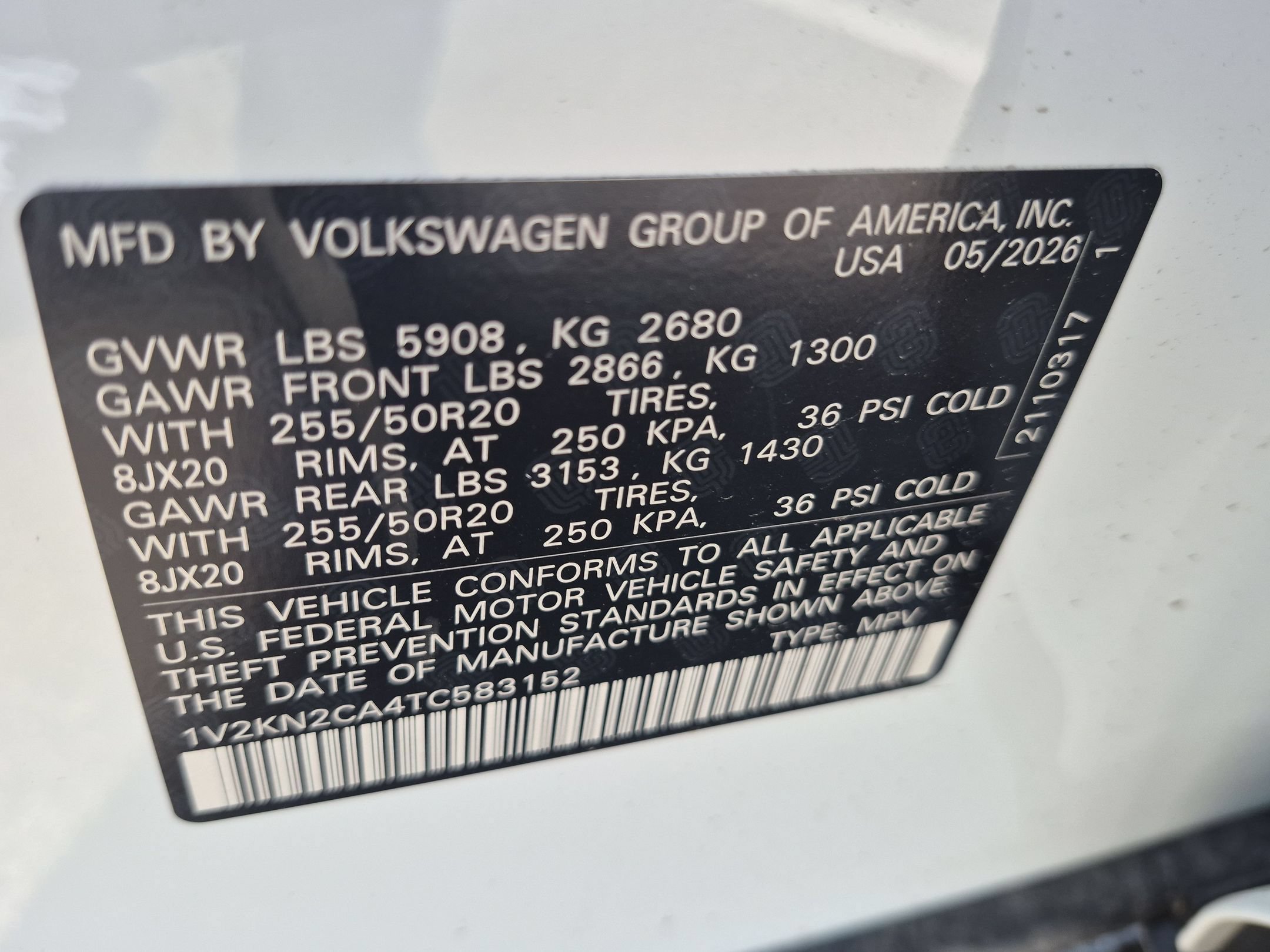 New 2026 Opal White Pearl Volkswagen 2.0T SE w/Technology image 17