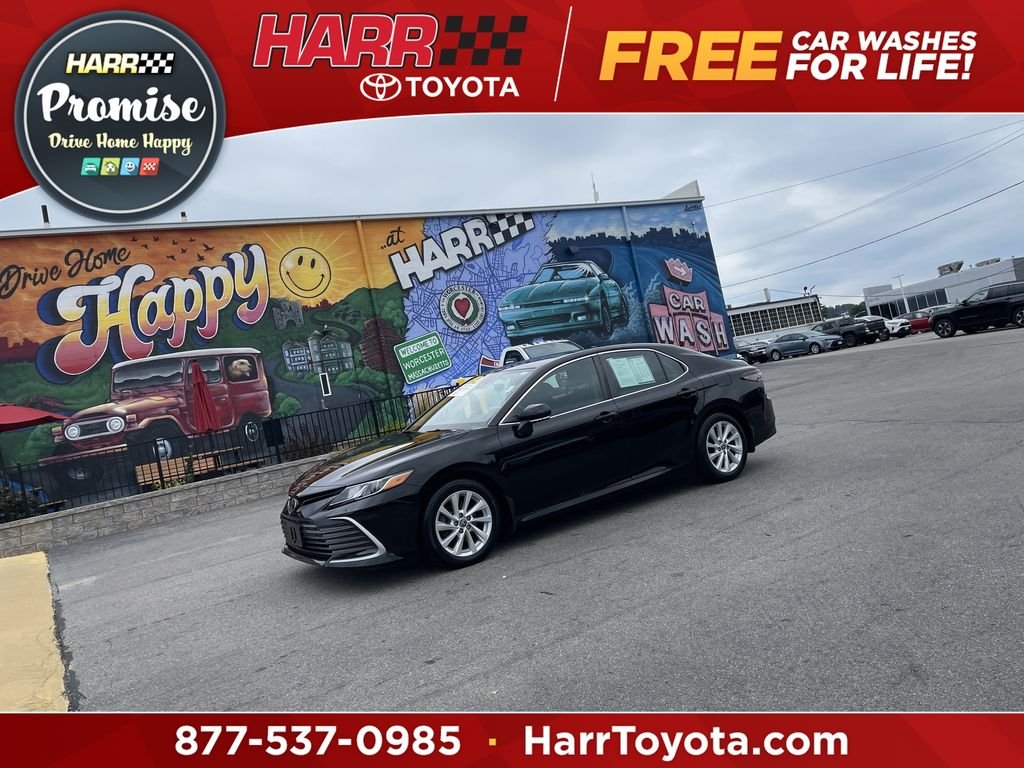 Used 2021 Black Toyota LE image 1