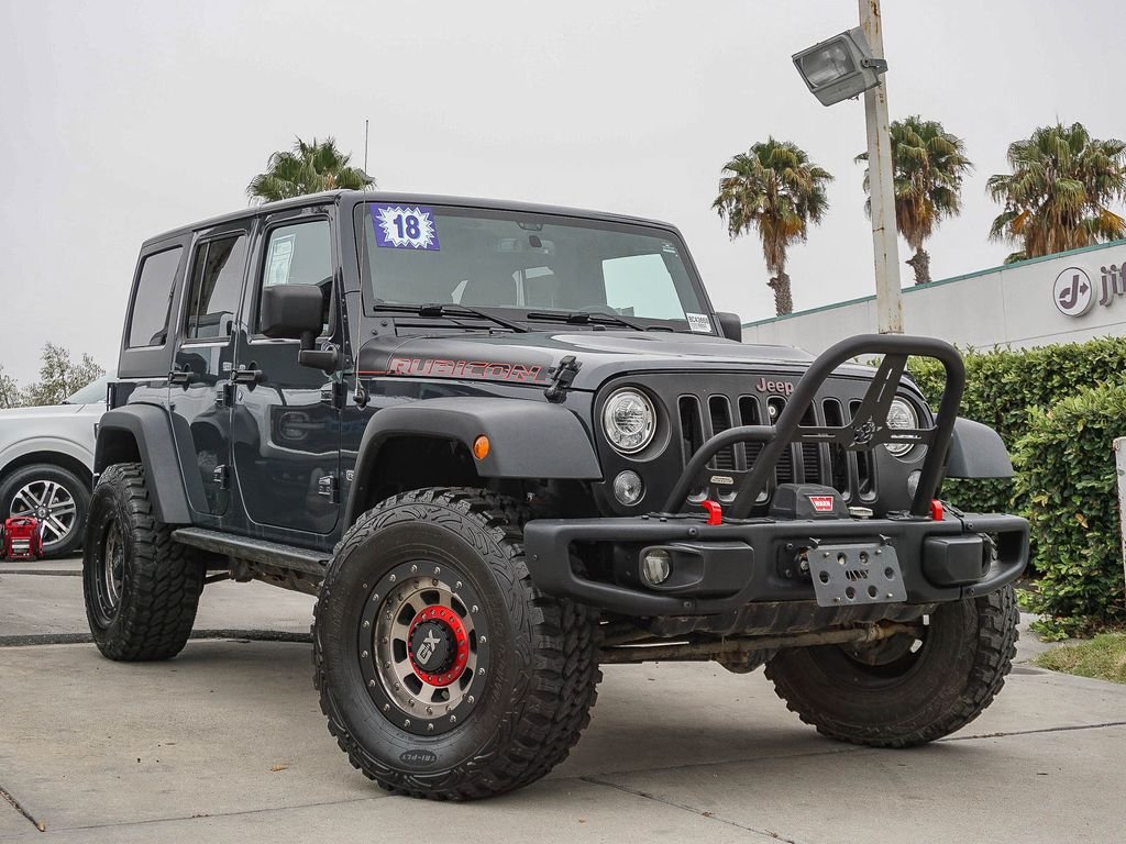 Used 2018 Black Jeep Unlimited Rubicon image 2