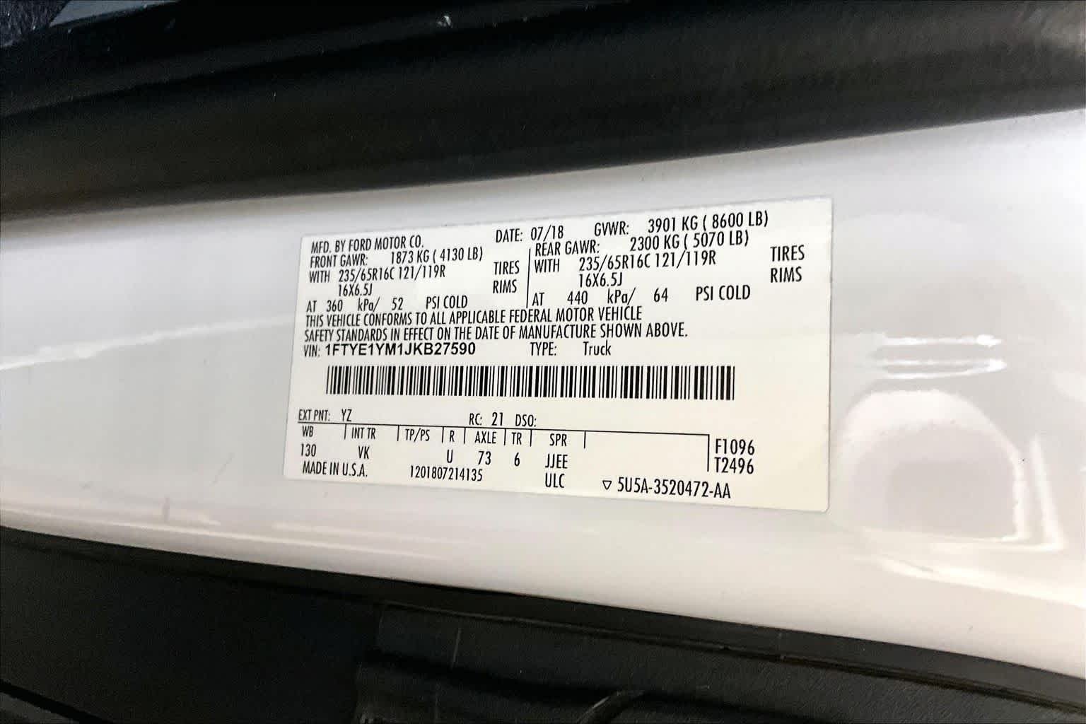 Used 2018 Oxford White Ford  image 34